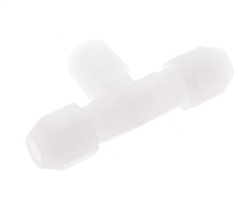 4x6mm & R1/4'' PVDF T-Shape Hose Fitting with Male Threads 10bar/145psi