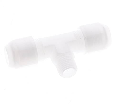 8x10mm & R1/4'' PP T-Shape Hose Fitting with Male Threads 10bar/145psi [2 Pieces]