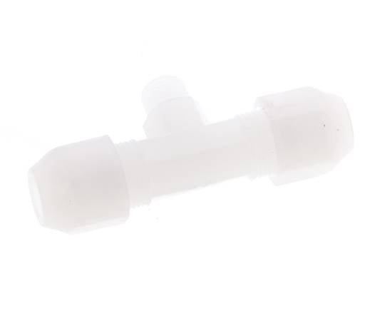 6x8mm & R1/8'' PVDF T-Shape Hose Fitting with Male Threads 10bar/145psi