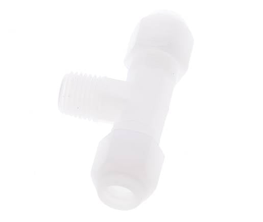 6x8mm & R1/4'' PP T-Shape Hose Fitting with Male Threads 10bar/145psi [2 Pieces]