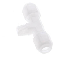 8x10mm & R1/4'' PP T-Shape Hose Fitting with Male Threads 10bar/145psi [2 Pieces]