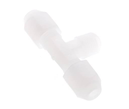 2x4mm & R1/8'' PP T-Shape Hose Fitting with Male Threads 10bar/145psi [2 Pieces]