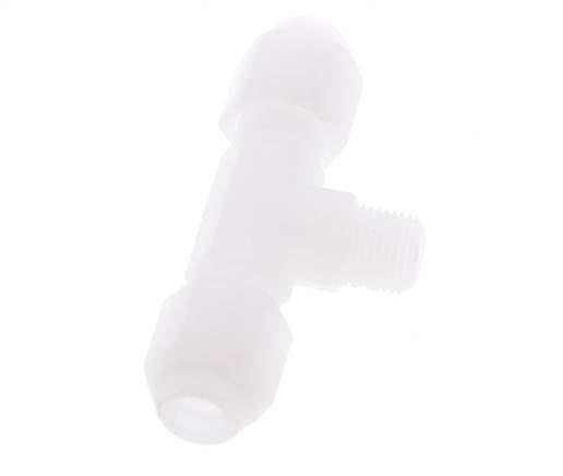 4x6mm & R1/8'' PP T-Shape Hose Fitting with Male Threads 10bar/145psi [2 Pieces]