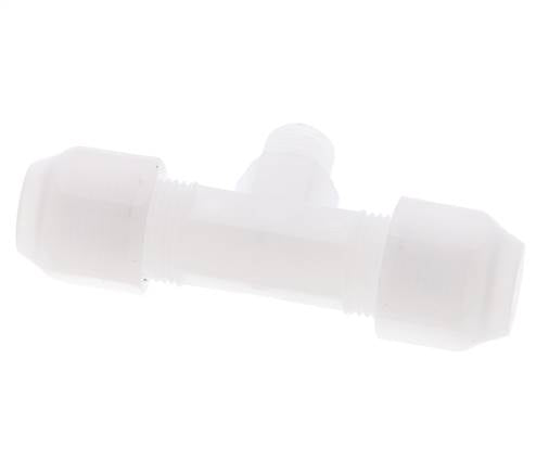 6x8mm & R1/8'' PP T-Shape Hose Fitting with Male Threads 10bar/145psi [2 Pieces]