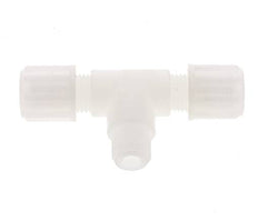 6x4mm & G1/8'' PVDF T-Shape Tee Compression Fitting with Male Threads 10 bar