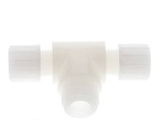 10x8mm & G1/2'' PVDF T-Shape Tee Compression Fitting with Male Threads 10 bar