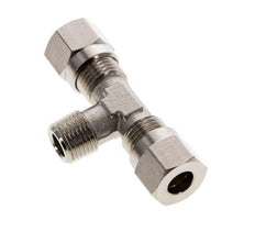 6LL & R1/8'' Nickel plated Brass T-Shape Tee Cutting Fitting with Male Threads 100 bar ISO 8434-1 [2 Pieces]