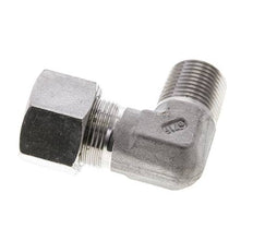 1/2'' NPT Male x 16S Stainless steel 90 deg Elbow Cutting ring 400 Bar DIN 2353