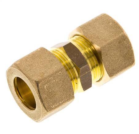 16mm Brass Straight Compression Fitting 76 Bar DIN EN 1254-2