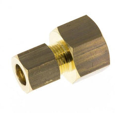 G 3/8'' x 8mm Brass Straight Compression Fitting 135 Bar DIN EN 1254-2