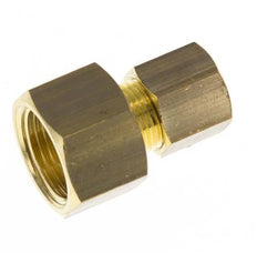 G 3/8'' x 8mm Brass Straight Compression Fitting 135 Bar DIN EN 1254-2