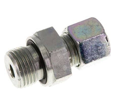 G 1/2'' Male x 10S Zinc plated Steel Straight Cutting Ring with FKM Seal 630 Bar DIN 2353