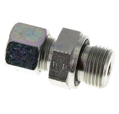 G 1/2'' Male x 10S Zinc plated Steel Straight Cutting Ring with FKM Seal 630 Bar DIN 2353