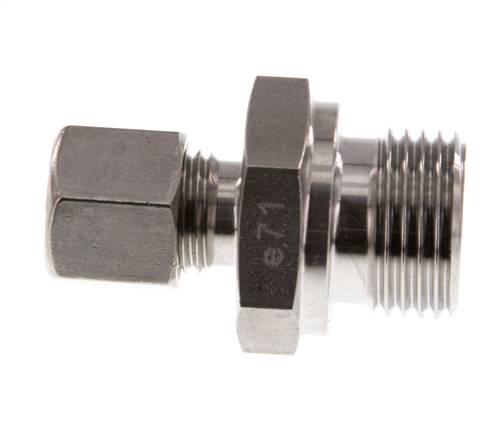 G 1/2'' Male x 8L Stainless steel Straight Compression Fitting 315 Bar DIN 2353