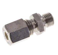 M10x1 Male x 6L Stainless steel Straight Compression Fitting 315 Bar DIN 2353