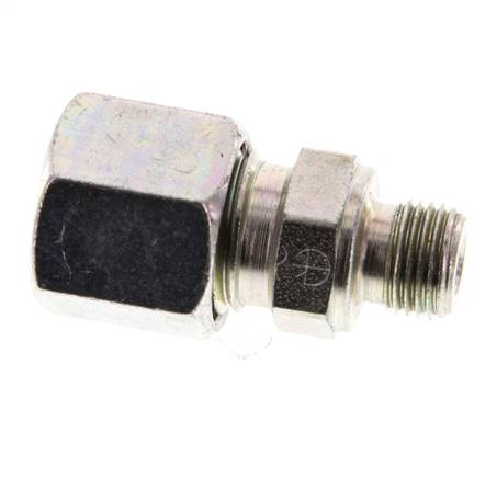 G 1/8'' Male x 8L Zinc plated Steel Straight Cutting Ring 315 Bar DIN 2353 [2 Pieces]