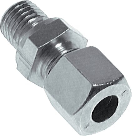 G 1/8'' Male x 8L Zinc plated Steel Straight Cutting Ring 315 Bar DIN 2353 [2 Pieces]