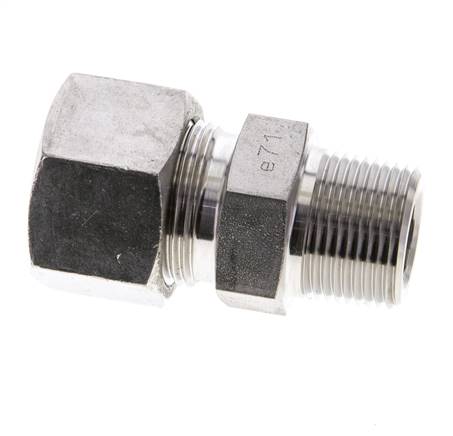 3/4'' NPT Male x 20S Stainless steel Straight Cutting Ring 400 Bar DIN 2353