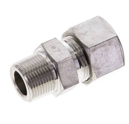 3/4'' NPT Male x 20S Stainless steel Straight Cutting Ring 400 Bar DIN 2353