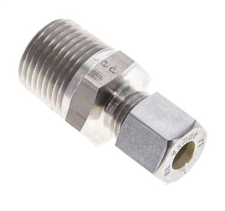 1/2'' NPT Male x 8L Stainless steel Straight Compression Fitting 315 Bar DIN 2353