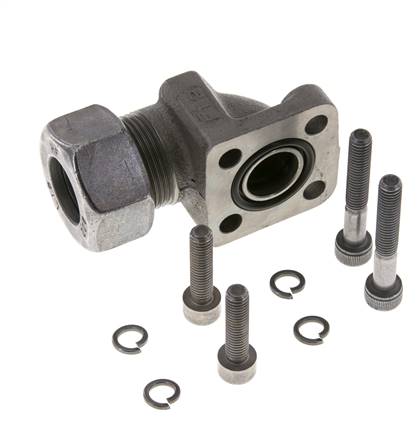 LK 35 Elbow Pump Flange Malleable cast iron with 18L (M26x1.5)