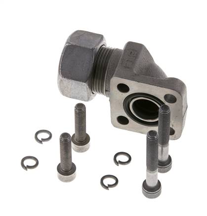 LK 35 Elbow Pump Flange Malleable cast iron with 18L (M26x1.5)