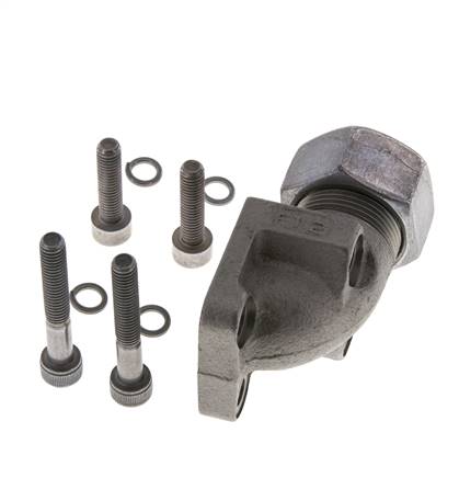 LK 35 Elbow Pump Flange Malleable cast iron with 18L (M26x1.5)