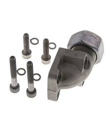 LK 35 Elbow Pump Flange Malleable cast iron with 18L (M26x1.5)