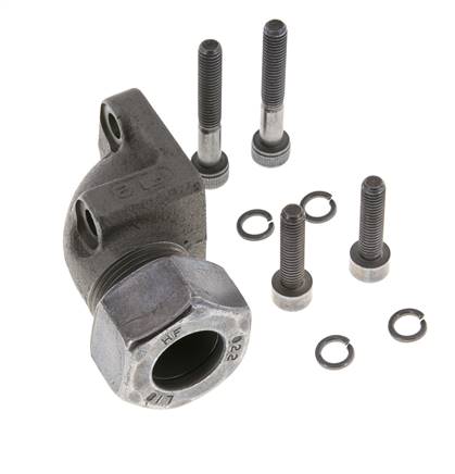 LK 35 Elbow Pump Flange Malleable cast iron with 18L (M26x1.5)