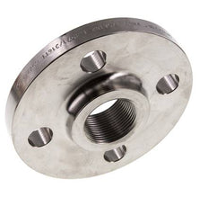 Threaded Flange DN40-PN40 Rp 1-1/2'' Stainless Steel 1.4571 DIN 2567 And EN 1092-1 (Type 13)