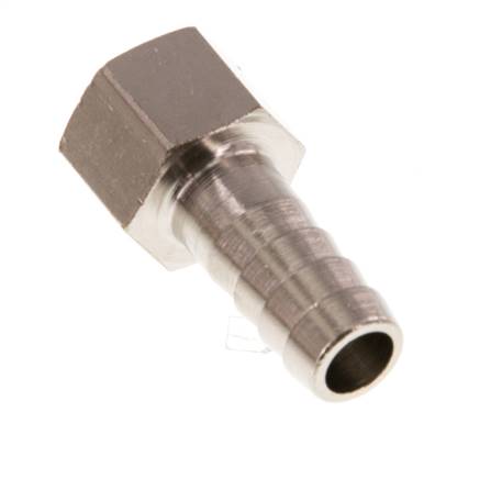 G 1/8'' x 9mm Nickel plated Brass Hose barb 16 Bar [5 Pieces]