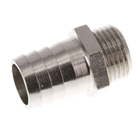 G 1/2'' Male x 19mm Nickel plated Brass Hose barb 16 Bar