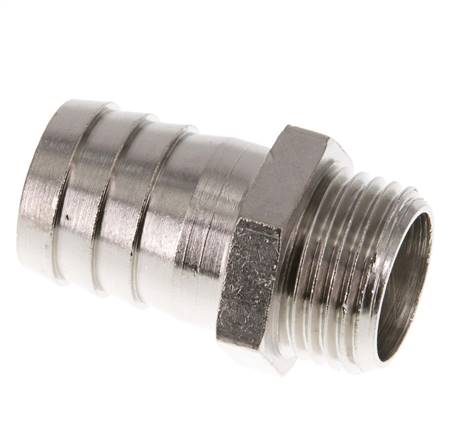 G 1/2'' Male x 19mm Nickel plated Brass Hose barb 16 Bar