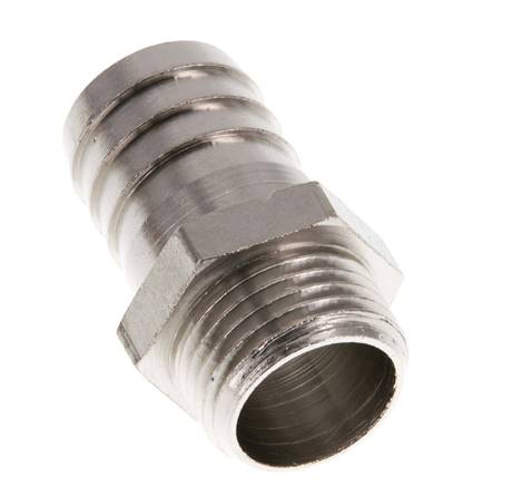 G 1/2'' Male x 19mm Nickel plated Brass Hose barb 16 Bar
