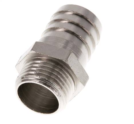 G 1/2'' Male x 19mm Nickel plated Brass Hose barb 16 Bar
