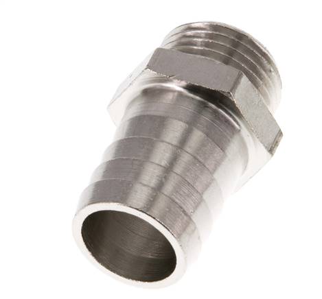G 1/2'' Male x 19mm Nickel plated Brass Hose barb 16 Bar