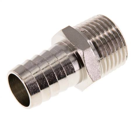 R 1/2'' Male x 16mm Nickel plated Brass Hose barb 16 Bar