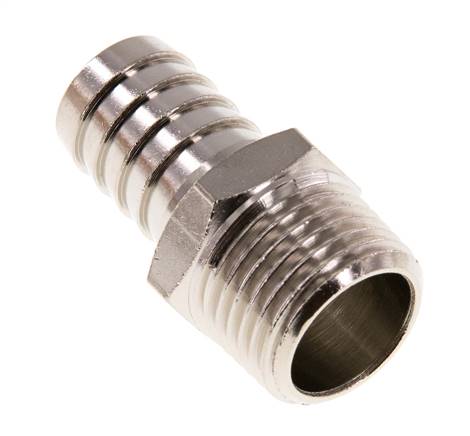 R 1/2'' Male x 16mm Nickel plated Brass Hose barb 16 Bar