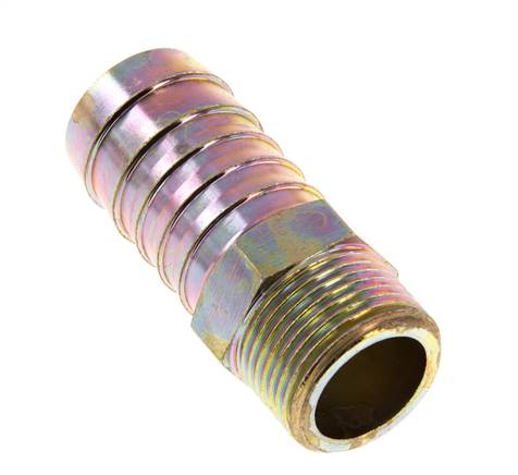 G 3/4'' Male x 25mm Zinc plated Steel Hose barb 25 Bar