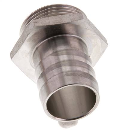 G 1 1/4'' Male x 32mm Stainless steel Hose barb 40 Bar