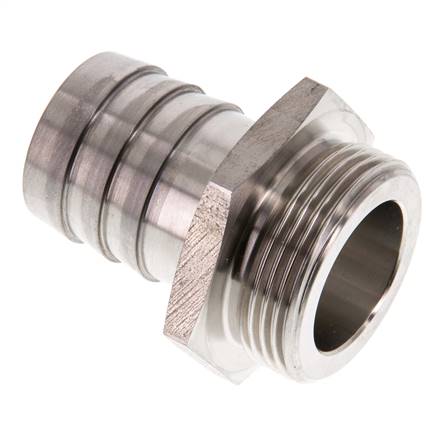 G 1 1/4'' Male x 32mm Stainless steel Hose barb 40 Bar