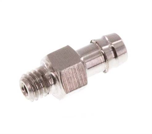 M3 Male x 3mm Stainless steel Hose barb 40 Bar