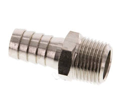 R 3/8'' Male x 12mm Nickel plated Brass Hose barb 16 Bar [5 Pieces]