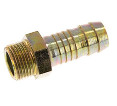 G 3/8'' Male x 13mm Zinc plated Steel Hose barb 25 Bar [2 Pieces]