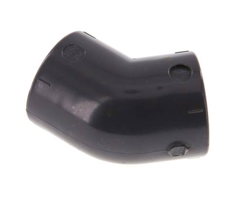 PVC 45deg Elbow Fitting Socket 20x28mm [5 Pieces]