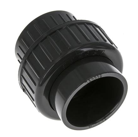 PVC Union Fitting Female Socket 50mm x Female Rp 1-1/2'' FKM