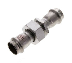Union Press Fitting - 22mm Female - Stainless Steel Flat Sealing