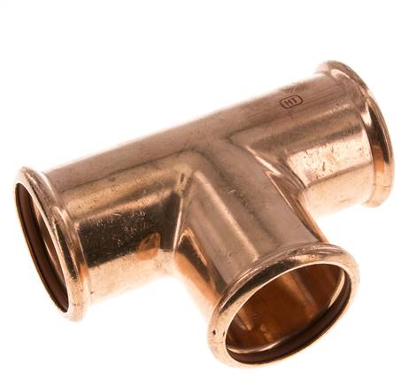 Tee Press Fitting - 54mm Female - Copper alloy