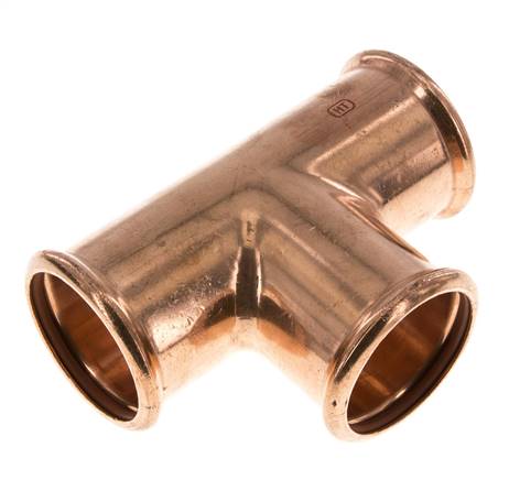 Tee Press Fitting - 54mm Female - Copper alloy