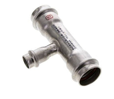 Tee Press Fitting - 15mm Female & 28mm - Stainless Steel